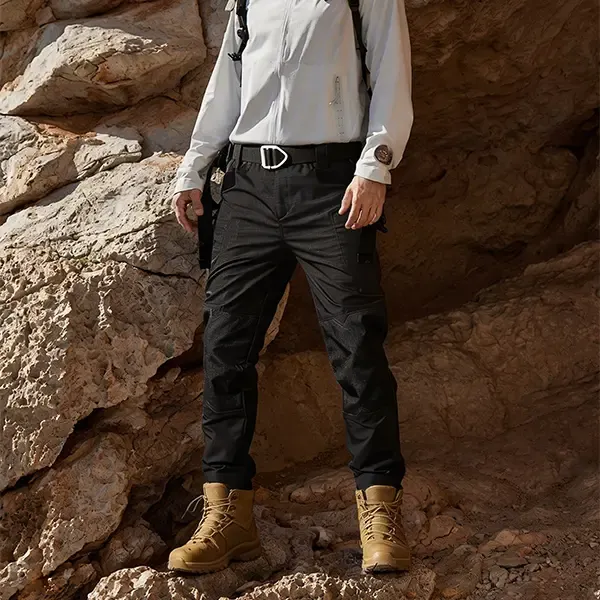 Men's Flex Stretch Tactical Pants, Water Resistant Ripstop Cargo Pants