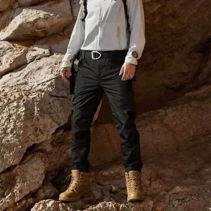 Men's Flex Stretch Tactical Pants, Water Resistant Ripstop Cargo Pants