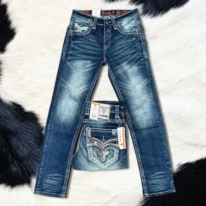 Rock Revival Jeans for Men - Premium Western Denim Collection