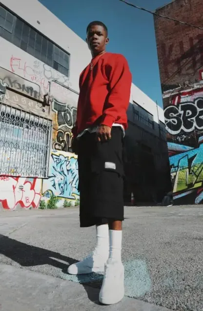 Men's Heavyweight Fleece Cargo Shorts 6 Pockets Relaxed Fit Sweat Shorts