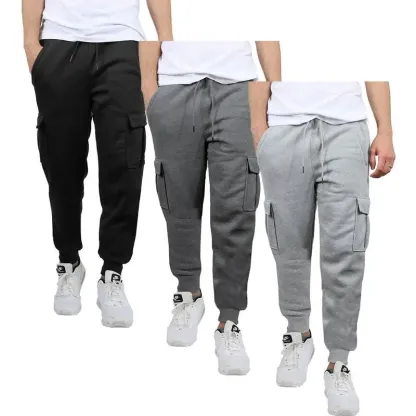 Men's fleece-lined workwear jogging pants