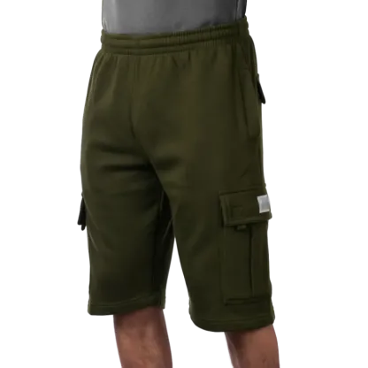 Men's Heavyweight Fleece Cargo Shorts 6 Pockets Relaxed Fit Sweat Shorts