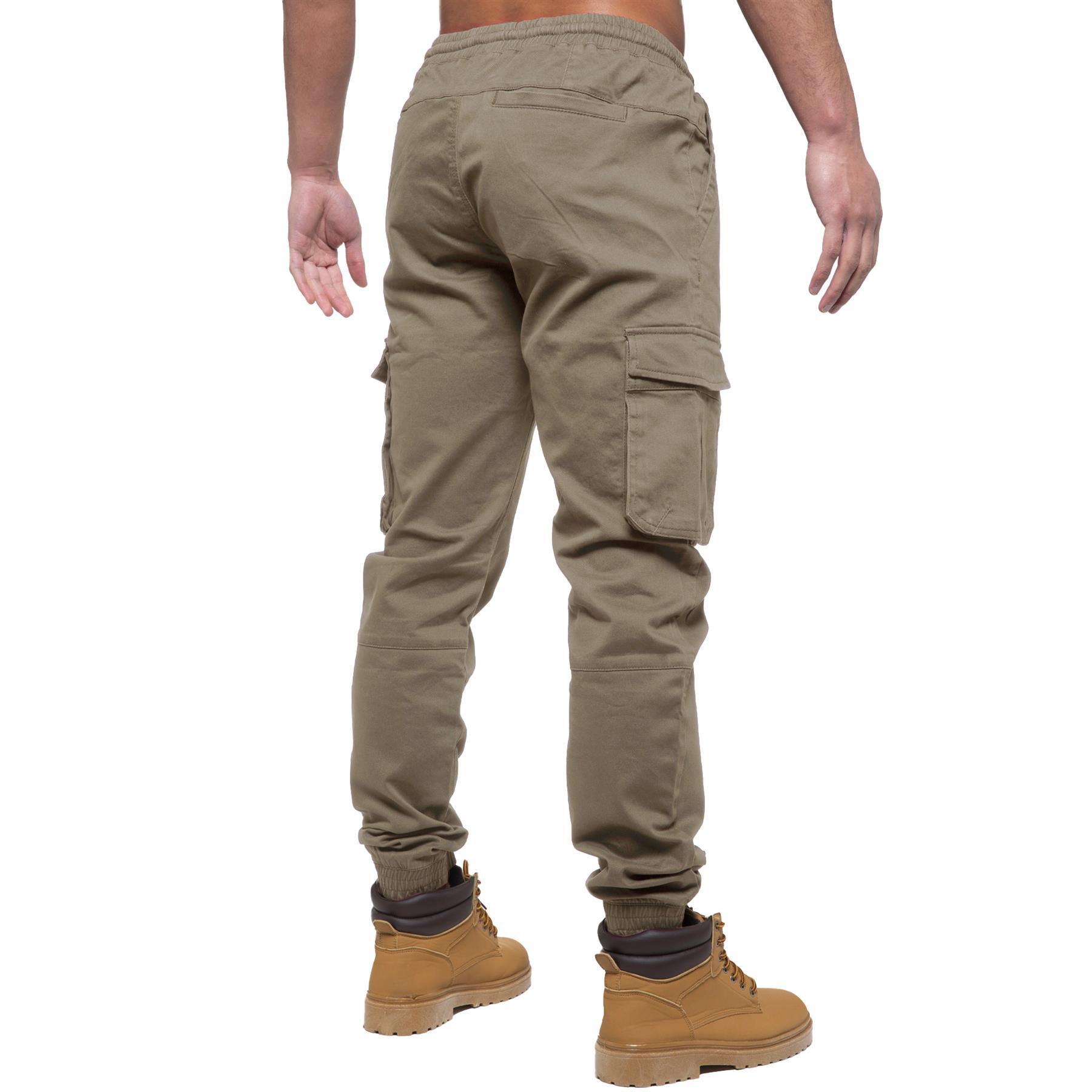 Men's 3Pc Elasticated Combat Casual Pants