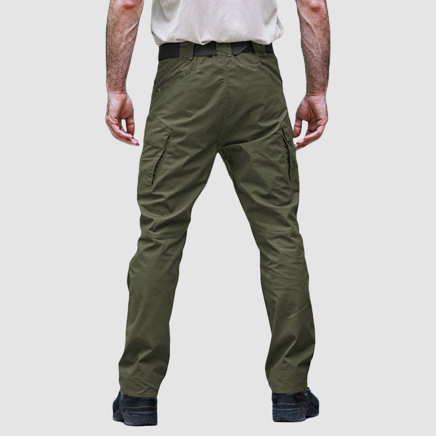 7-parks Men's Tactical Pants with 9 Pockets Rip-Stop Work Hiking Pants