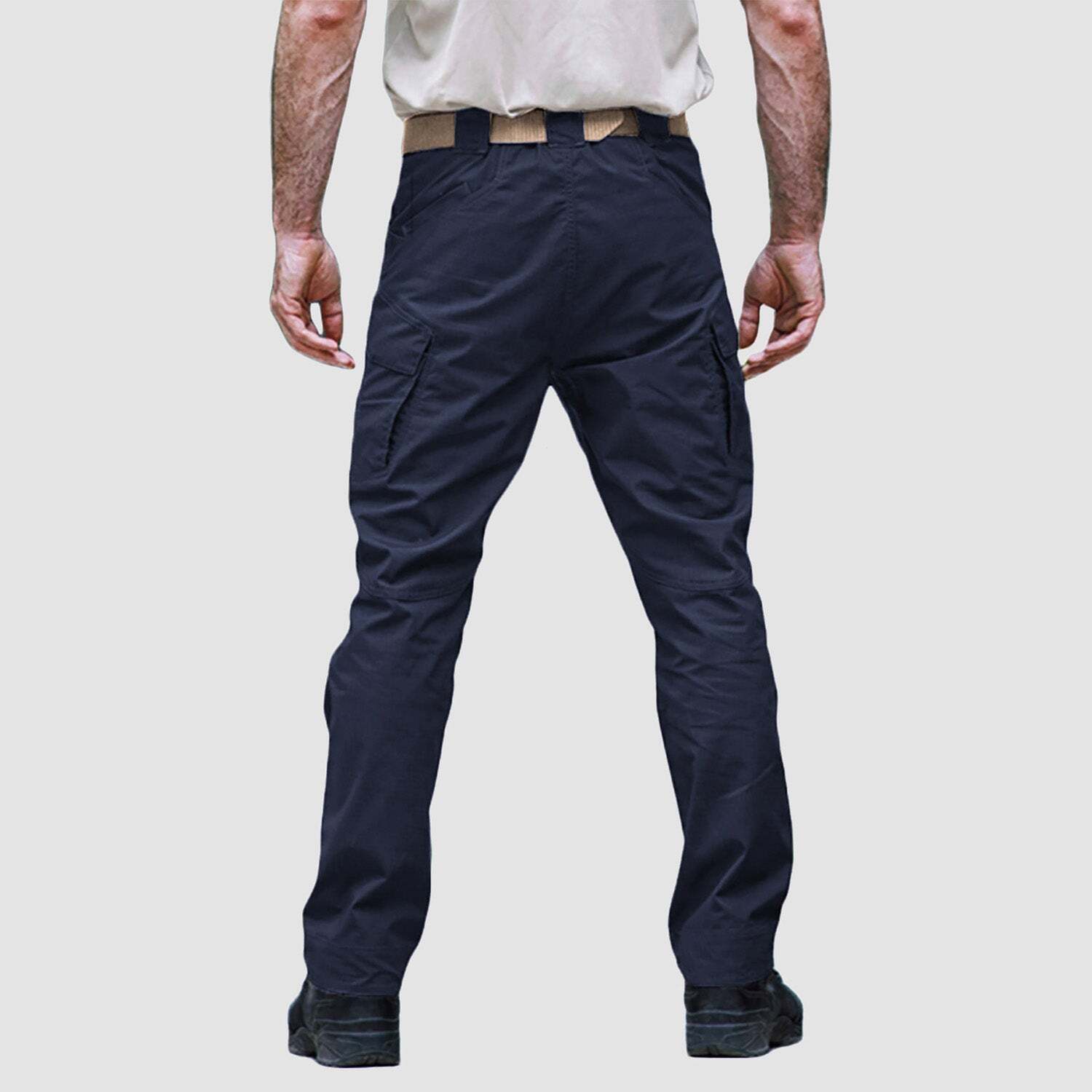 7-parks Men's Tactical Pants with 9 Pockets Rip-Stop Work Hiking Pants