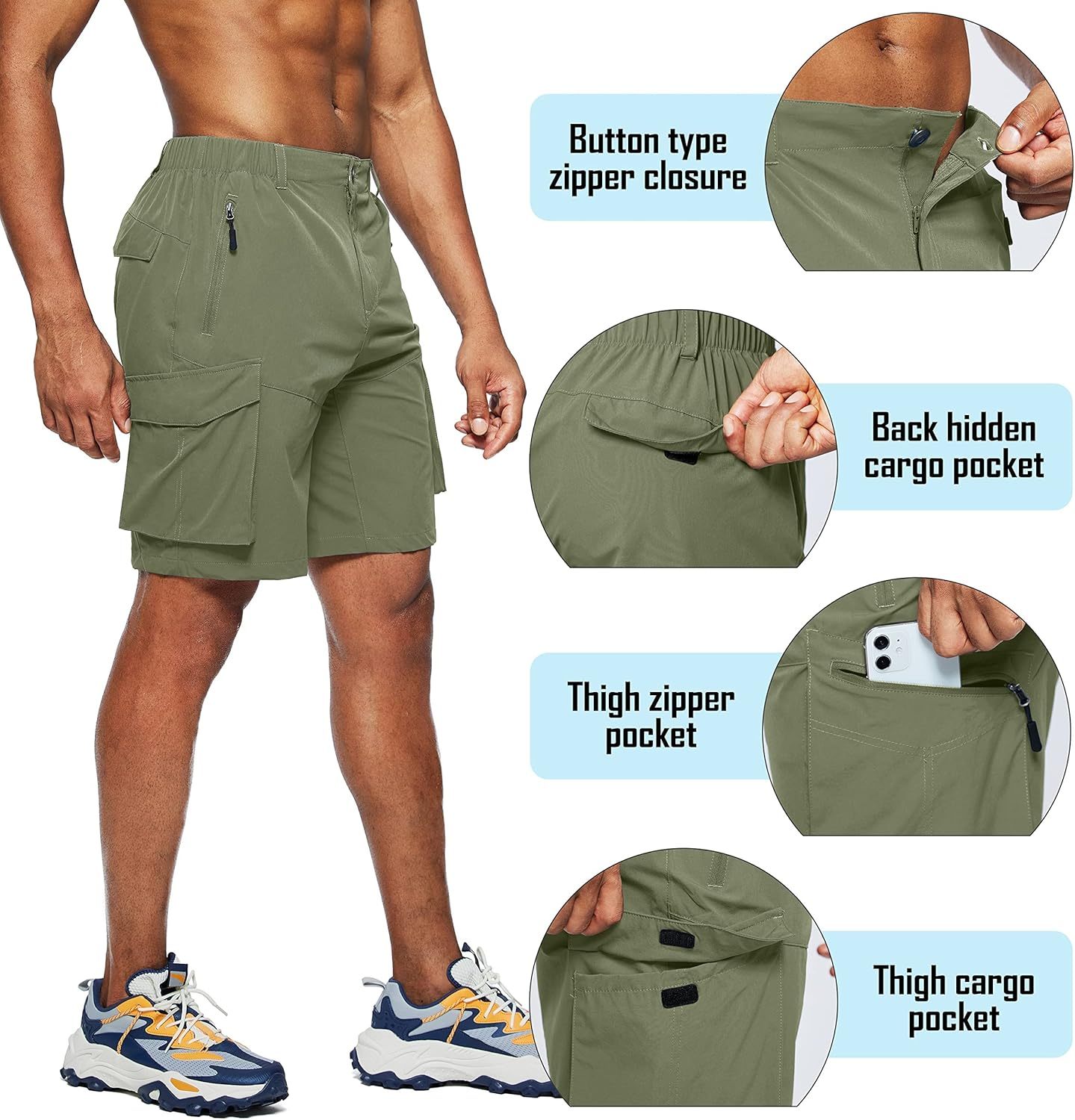 🔥FINAL SALE⚡Men's Quick Dry Outdoor Hiking Shorts