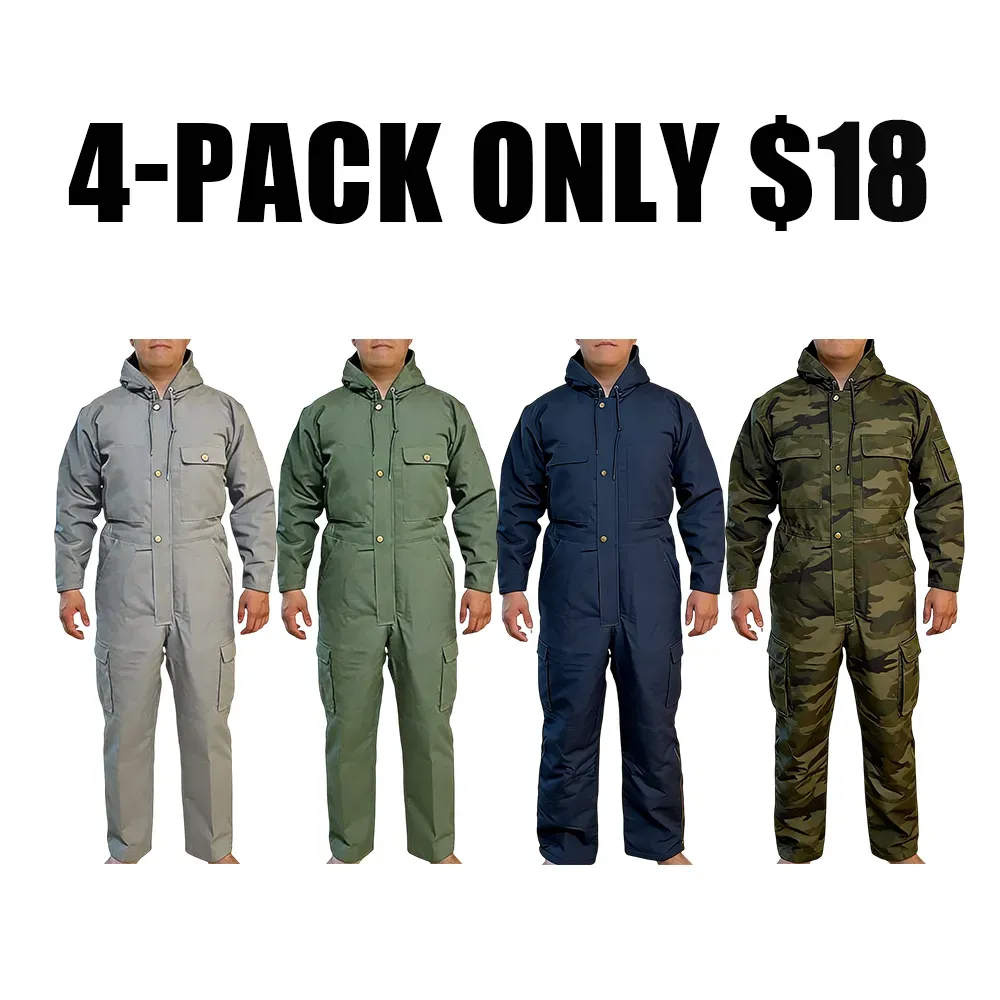 Men’s Loose Insulated Multi-Pocket Coverall
