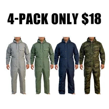 Men’s Loose Insulated Multi-Pocket Coverall