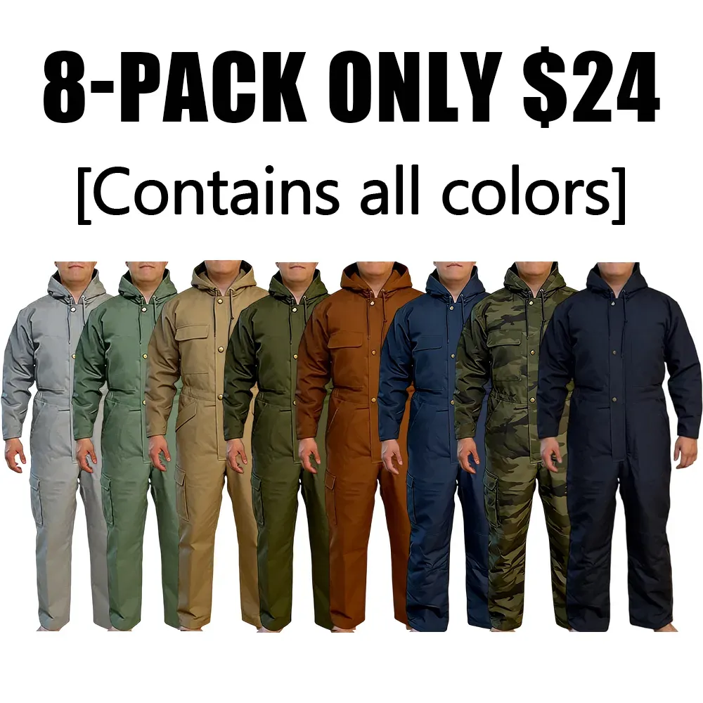 Men’s Loose Insulated Multi-Pocket Coverall