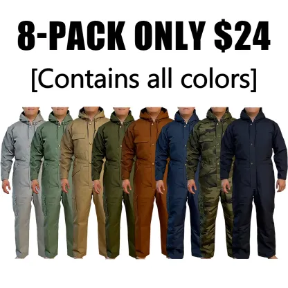 Men’s Loose Insulated Multi-Pocket Coverall