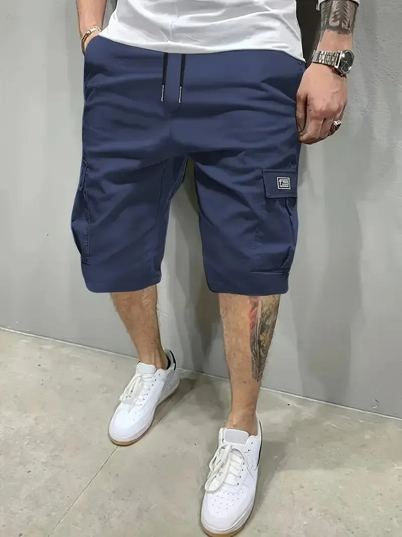 Men's Shorts Set - Slanted Pockets - Versatile Casual Wear