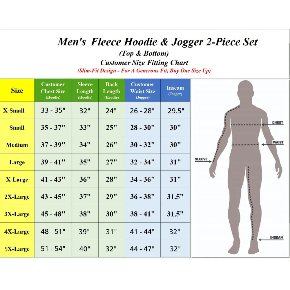 Fleece-Lined Zip Sweater Hoodie & Jogger Set