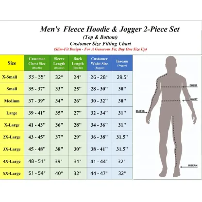 Fleece-Lined Zip Sweater Hoodie & Jogger Set