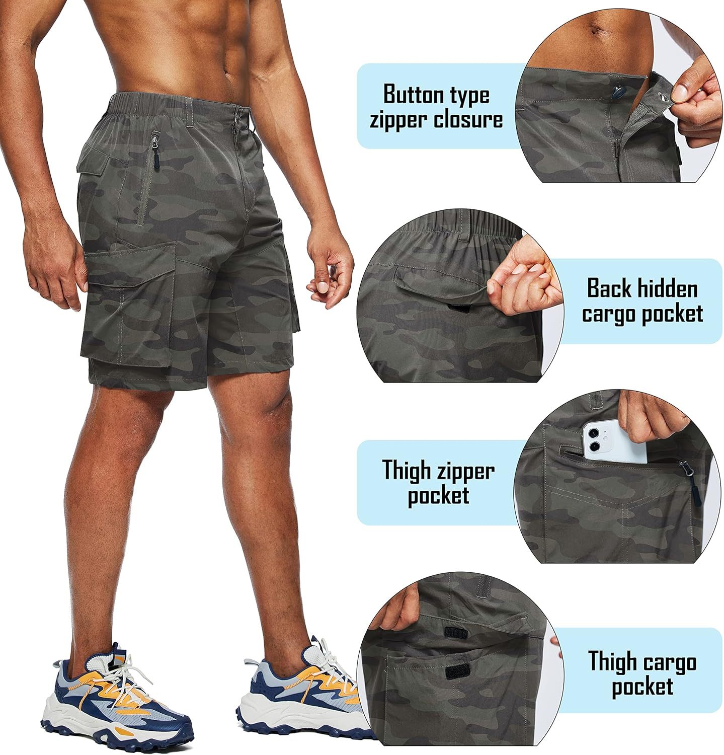 🔥FINAL SALE⚡Men's Quick Dry Outdoor Hiking Shorts