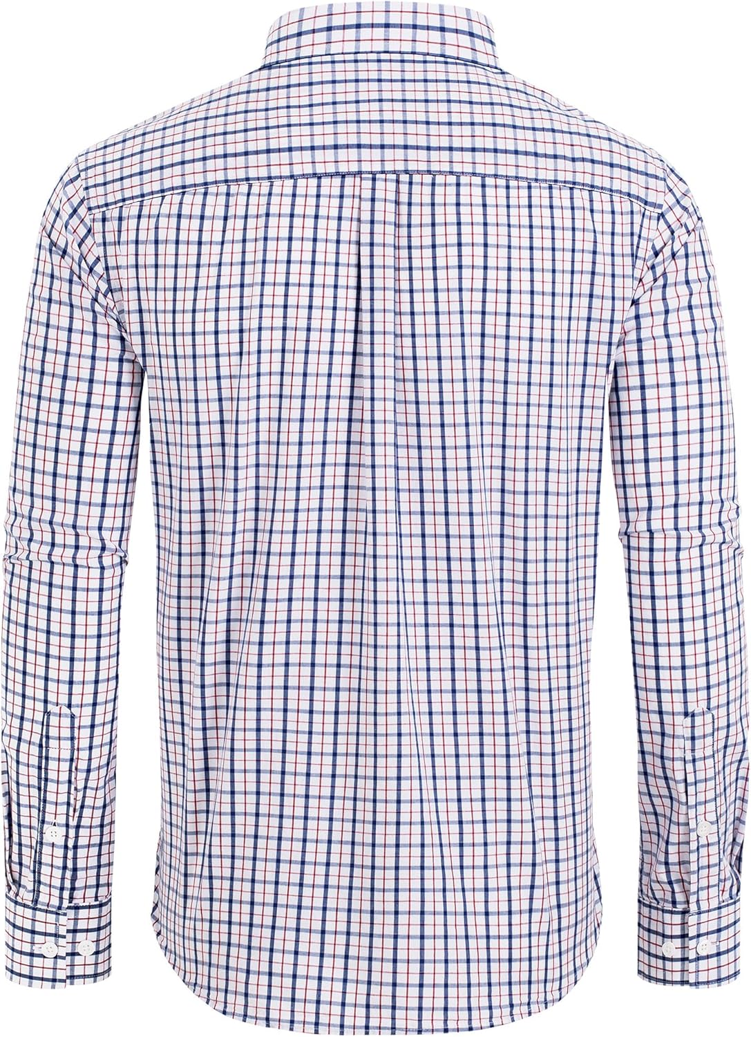 Clearance sale! Men's Plaid Button Down Shirts Cotton Long Sleeve Dress Shirts Regular Fit Gingham Shirts