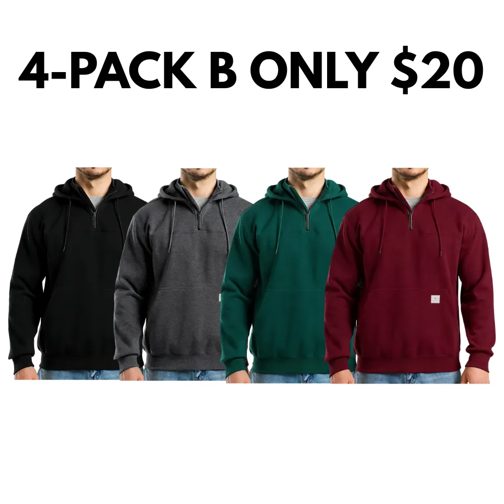 Men’s Water-Resistant Fleece Work Hoodie
