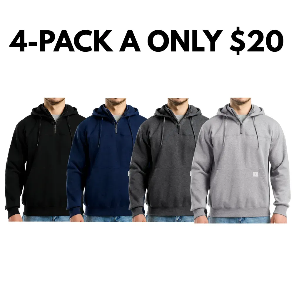 Men’s Water-Resistant Fleece Work Hoodie