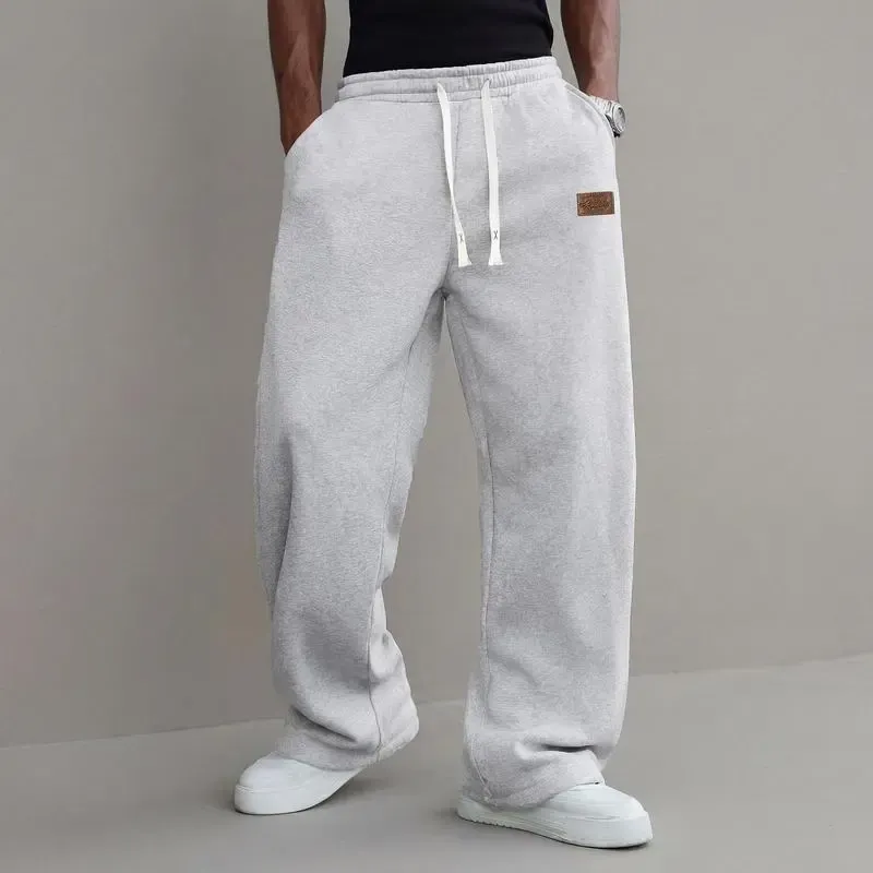 Men’s Loose Straight-Leg Casual Pants