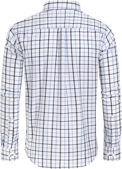 Clearance sale! Men's Plaid Button Down Shirts Cotton Long Sleeve Dress Shirts Regular Fit Gingham Shirts