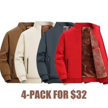 🔥Last Day 48% Off-Men’s Thermal Fleece Zip Jacket – Warm, Durable Outerwear for Fall & Winter Adventures