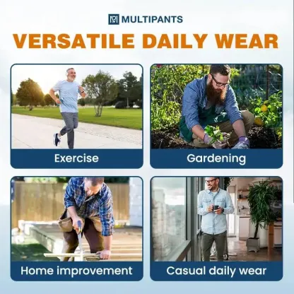 MultiPants - 7 Pack High Stretch Multi-pocket Durable Cargo Pants