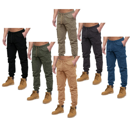 Men's 3Pc Elasticated Combat Casual Pants