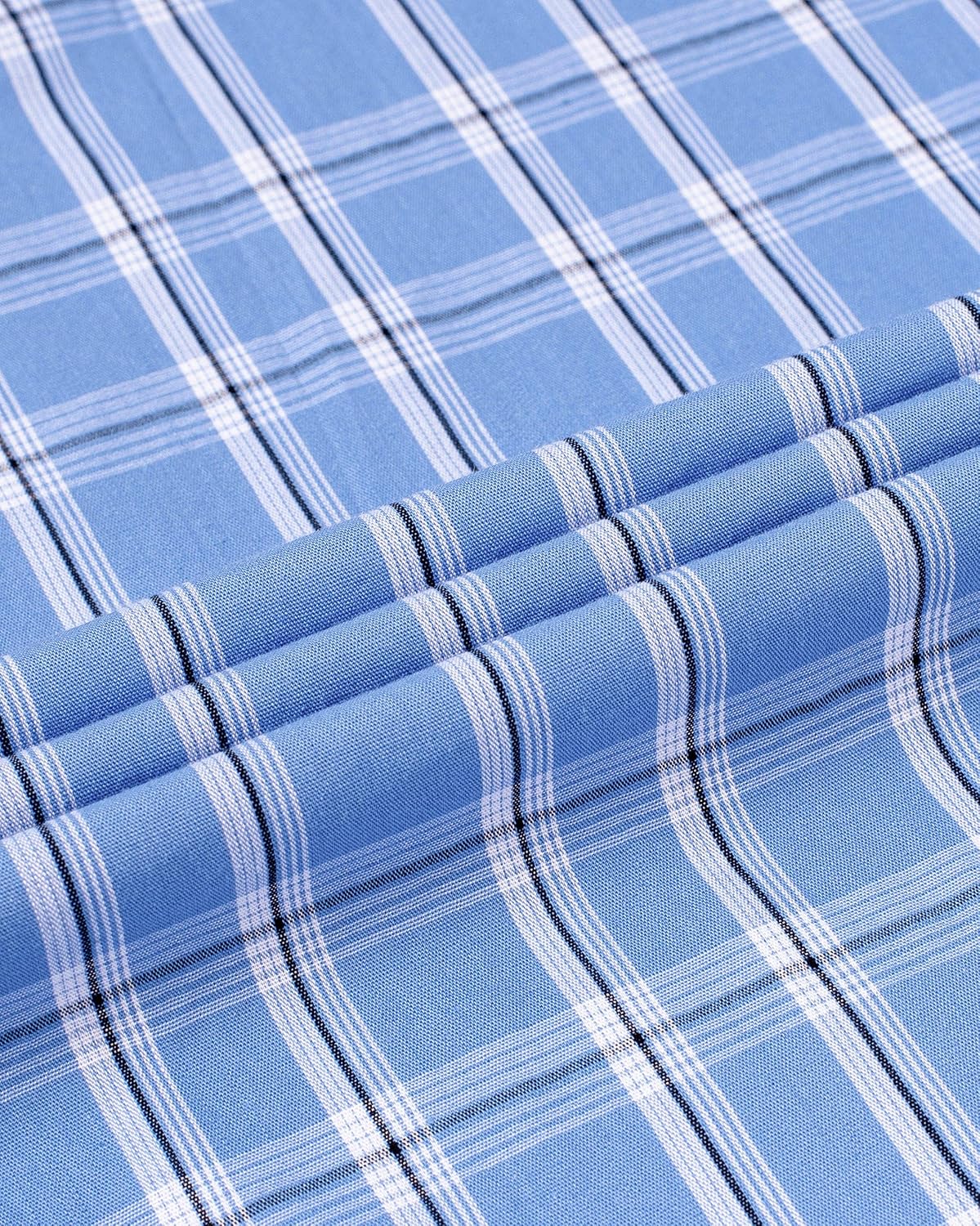 Clearance sale! Men's Plaid Button Down Shirts Cotton Long Sleeve Dress Shirts Regular Fit Gingham Shirts