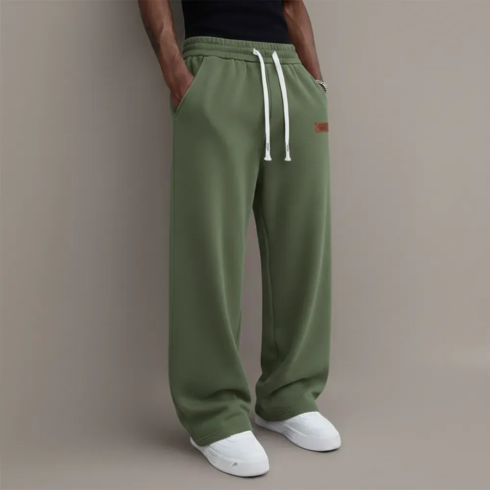 Men’s Loose Straight-Leg Casual Pants