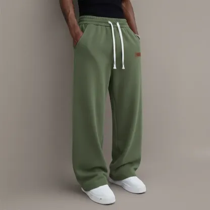 Men’s Loose Straight-Leg Casual Pants