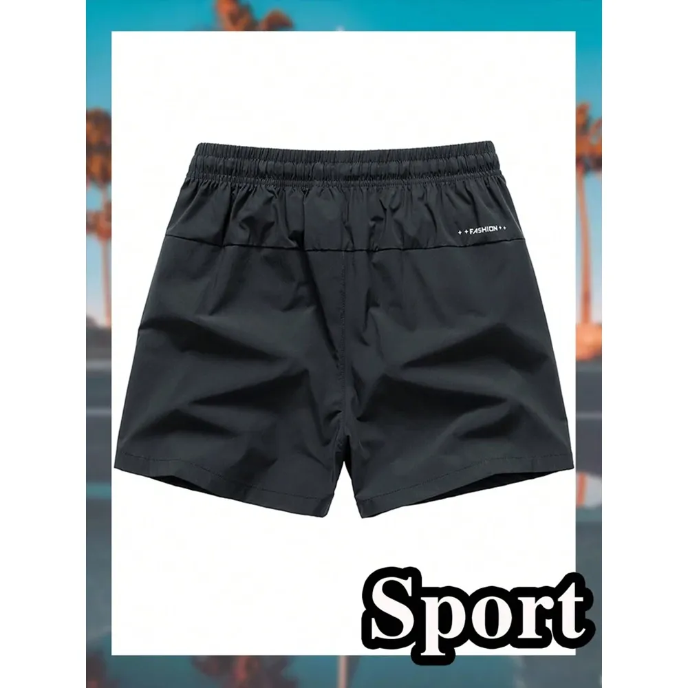 Gym Shorts Quick Dry Breathable Running Athletic Shorts with Zipper Pocket