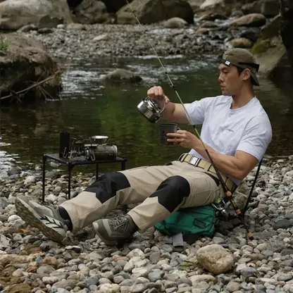 Men's Flex Stretch Tactical Pants, Water Resistant Ripstop Cargo Pants