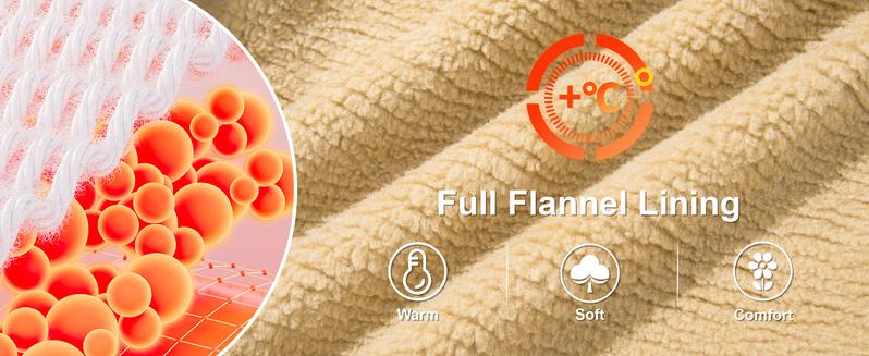 MAGCOMSEN Men's Winter Jacket Sherpa Fleece Lined Cargo Coat Warm Thick Trucker Jacket with Multi Pockets FallFreshness Outdoorfun