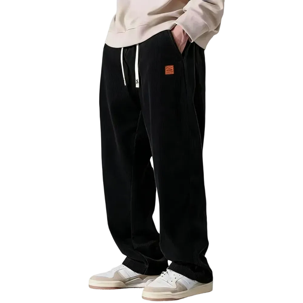 ⚡Men's Corduroy Straight-Leg Sweatpants Autumn New Arrival Loose Fit Wide-Leg Casual Pants⚡