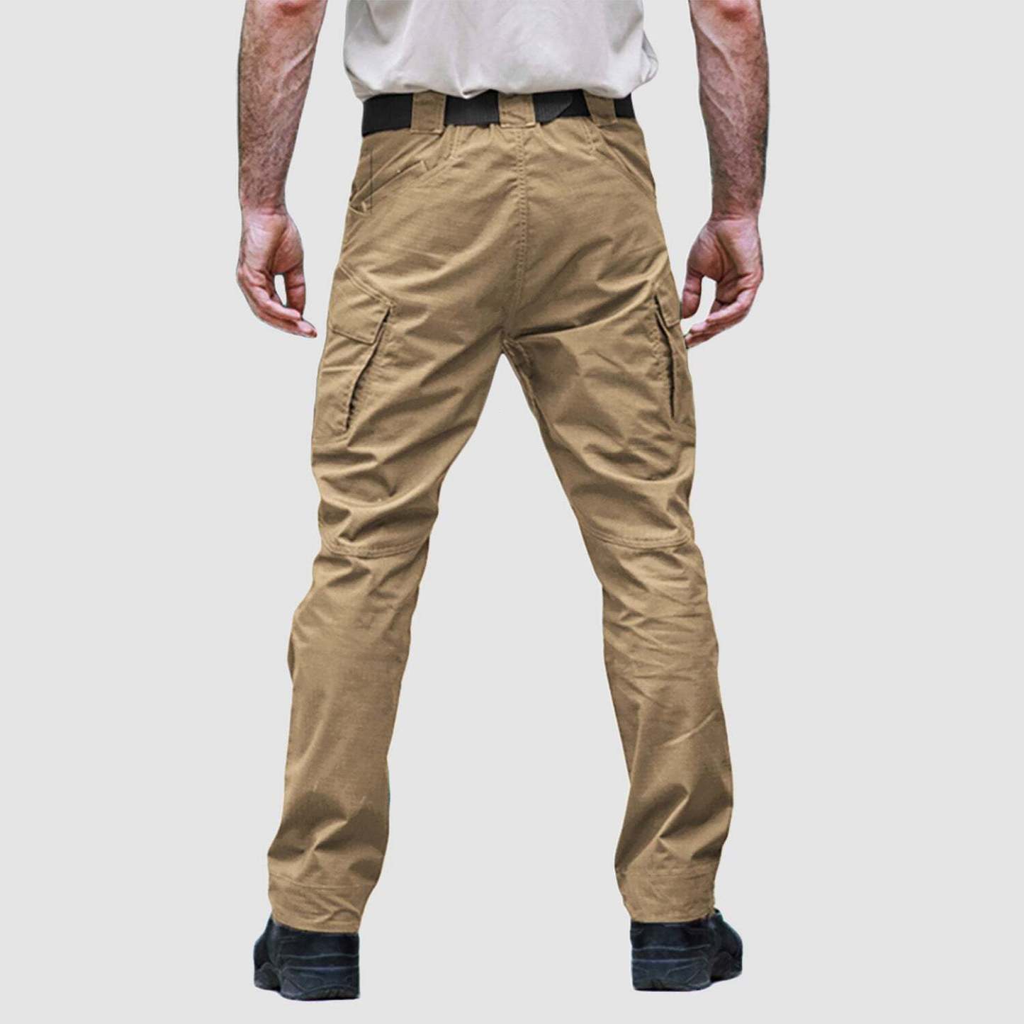 7-parks Men's Tactical Pants with 9 Pockets Rip-Stop Work Hiking Pants