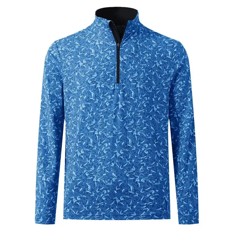 Men’s 1/4 Zip Printed Athletic Top