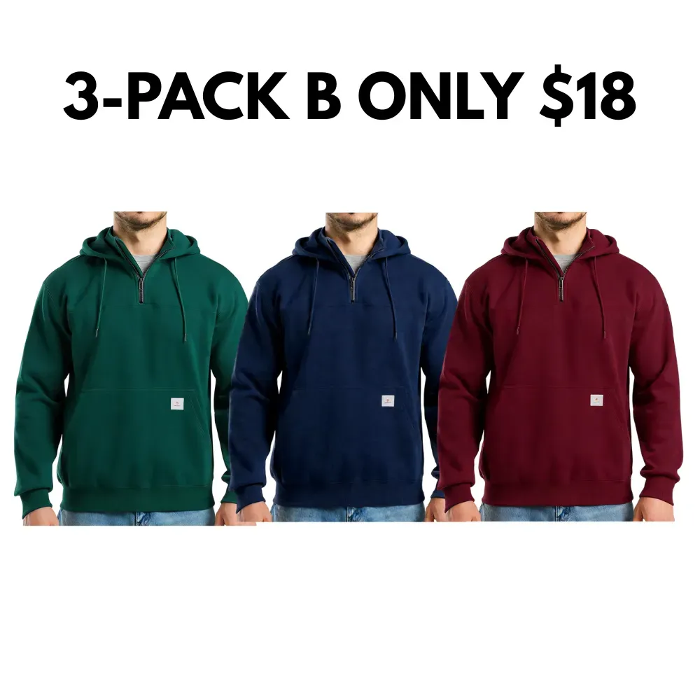 Men’s Water-Resistant Fleece Work Hoodie