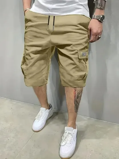 Men's Shorts Set - Slanted Pockets - Versatile Casual Wear