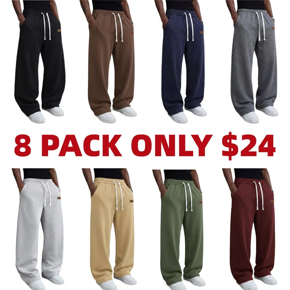 Men’s Loose Straight-Leg Casual Pants