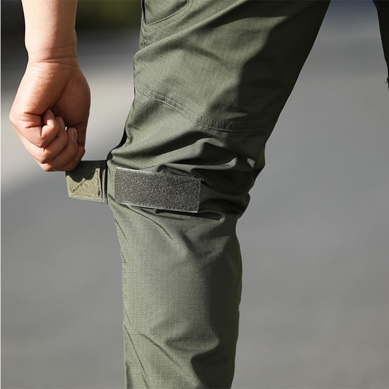 Men's Flex Stretch Tactical Pants, Water Resistant Ripstop Cargo Pants