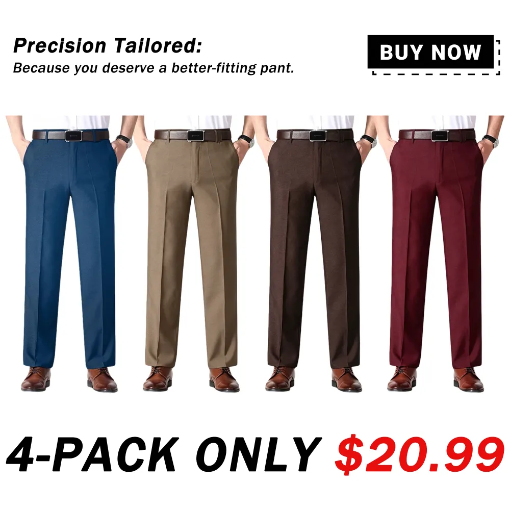 Father's Day Sale: Men’s Classic Ice Silk High Waist Comfort Pants