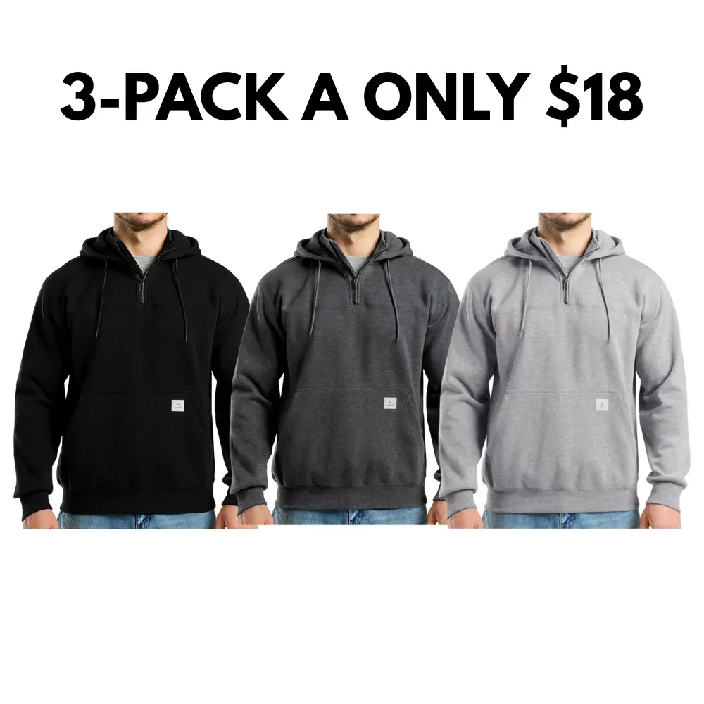 Men’s Water-Resistant Fleece Work Hoodie
