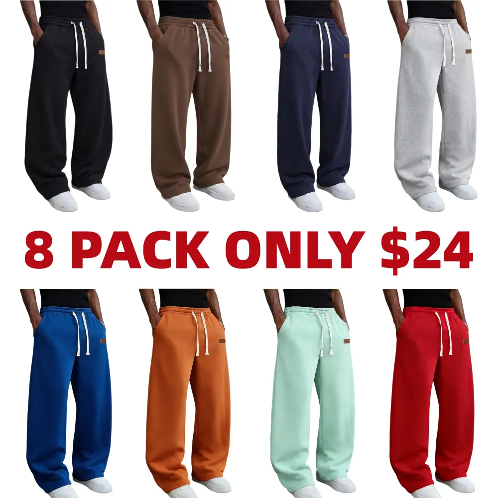 Men’s Loose Straight-Leg Casual Pants