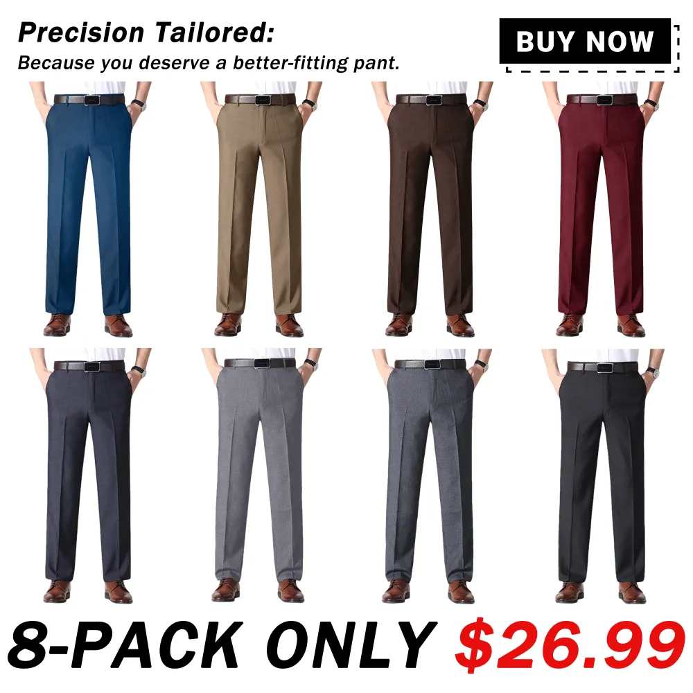 Father's Day Sale: Men’s Classic Ice Silk High Waist Comfort Pants