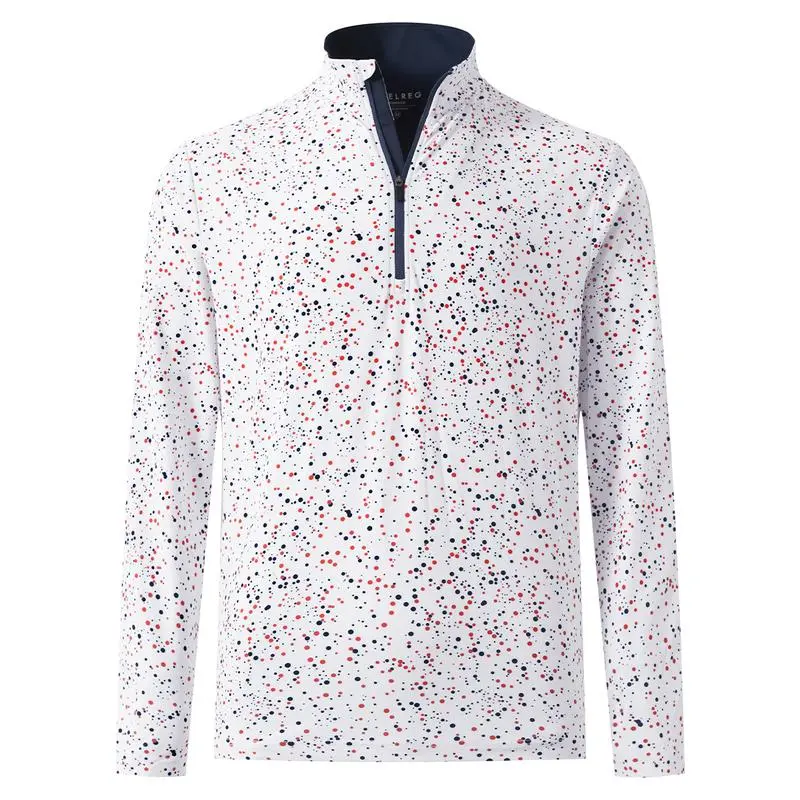 Men’s 1/4 Zip Printed Athletic Top