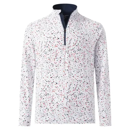 Men’s 1/4 Zip Printed Athletic Top