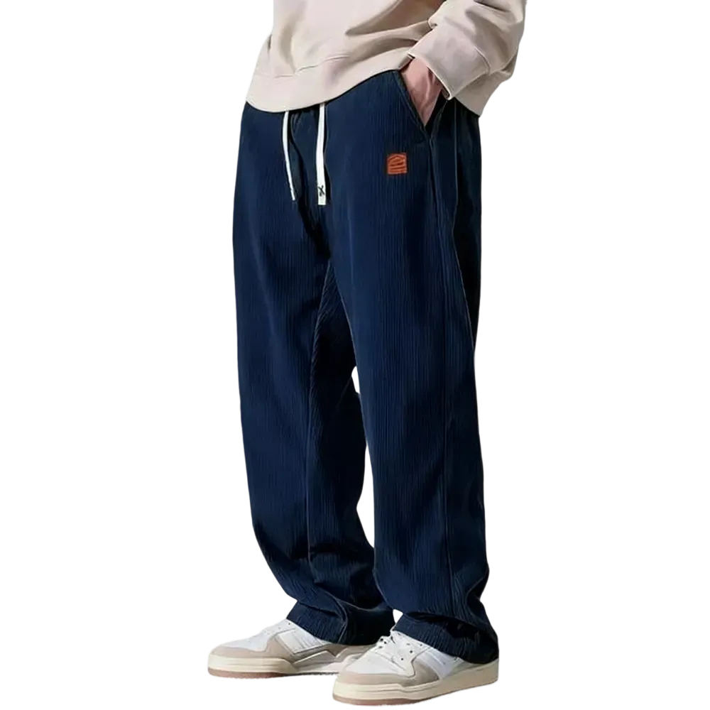 ⚡Men's Corduroy Straight-Leg Sweatpants Autumn New Arrival Loose Fit Wide-Leg Casual Pants⚡