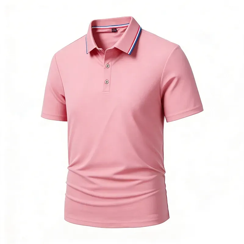 Men's Dry Fit Moisture Fabric Polo Collar Shirt