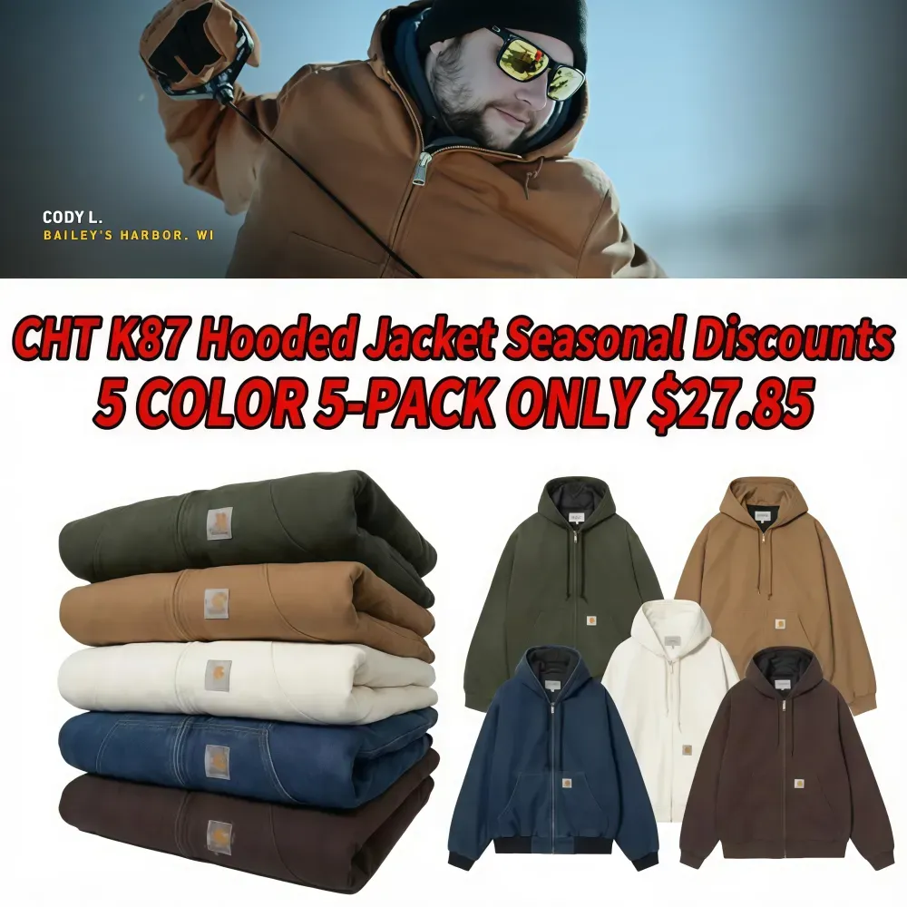 🔥Last Day Promotion!🔥CHT J130 Men's Loose Fit Washed Duck Insulated 