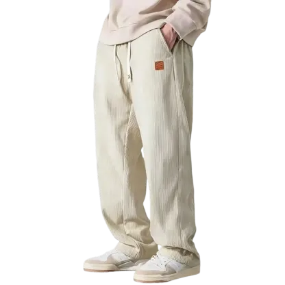 ⚡Men's Corduroy Straight-Leg Sweatpants Autumn New Arrival Loose Fit Wide-Leg Casual Pants⚡