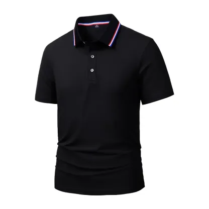 Men's Dry Fit Moisture Fabric Polo Collar Shirt